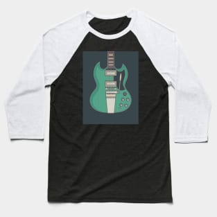 Inverness Green Solid Guitar Baseball T-Shirt